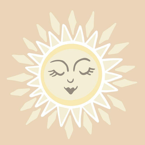 White Sun White Modern Wood Framed Art Print with Double Matting by Rupp, Mariah