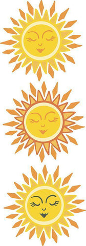 My Three Suns White Modern Wood Framed Art Print with Double Matting by Rupp, Mariah