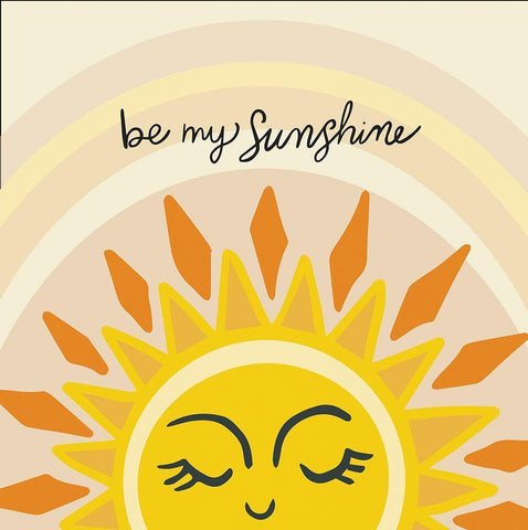 My Sunshine White Modern Wood Framed Art Print with Double Matting by Rupp, Mariah