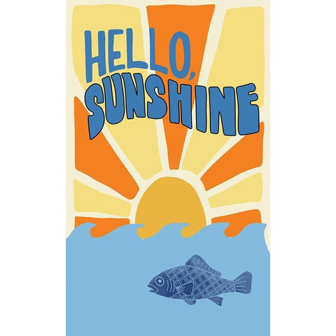 Hello Sunshine Gold Ornate Wood Framed Art Print with Double Matting by Rupp, Mariah