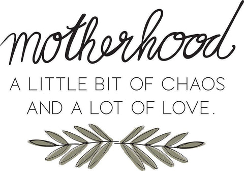 Motherhood White Modern Wood Framed Art Print with Double Matting by Rupp, Mariah