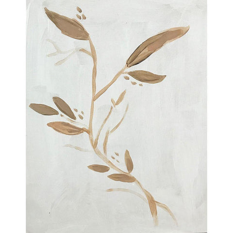 Twig on White White Modern Wood Framed Art Print by Rupp, Mariah