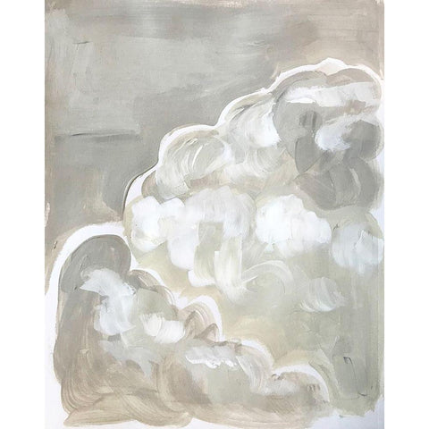Clouds White Modern Wood Framed Art Print by Rupp, Mariah