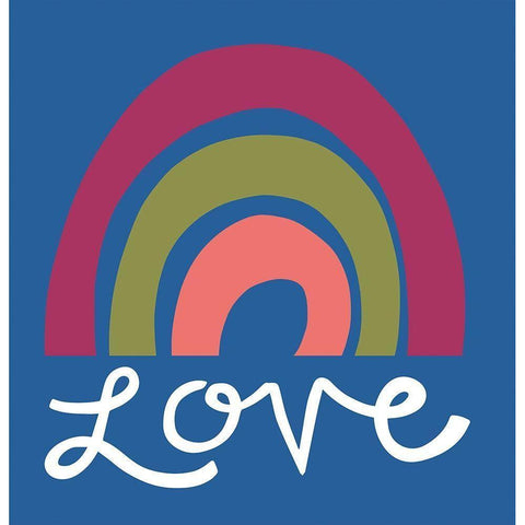 Love Black Modern Wood Framed Art Print by Rupp, Mariah