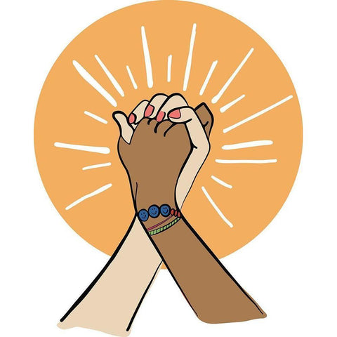 Hands Cheetah Black Modern Wood Framed Art Print with Double Matting by Rupp, Mariah