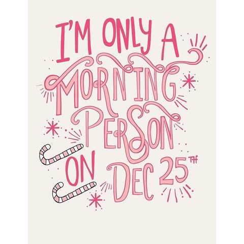 Morning Person Black Modern Wood Framed Art Print by Rupp, Mariah