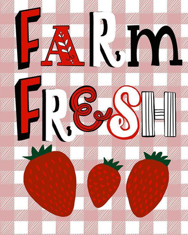 Farm Fresh Black Ornate Wood Framed Art Print with Double Matting by Rupp, Mariah