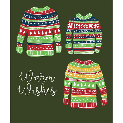 Warm Wishes White Modern Wood Framed Art Print by Rupp, Mariah