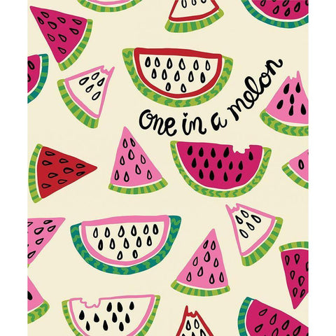 One in a Melon White Modern Wood Framed Art Print by Rupp, Mariah