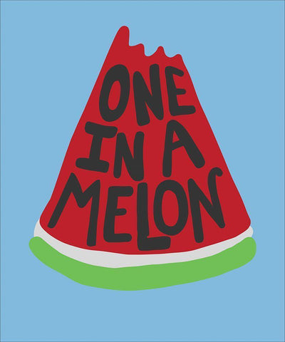 One in a Melon II Black Ornate Wood Framed Art Print with Double Matting by Rupp, Mariah