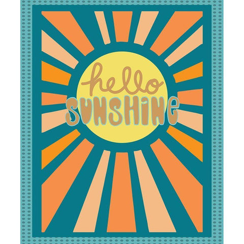 Hello Sunshine Gold Ornate Wood Framed Art Print with Double Matting by Rupp, Mariah