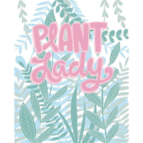 Plant Lady Black Modern Wood Framed Art Print with Double Matting by Rupp, Mariah