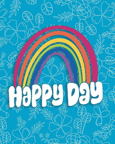 Rainbow Black Ornate Wood Framed Art Print with Double Matting by Rupp, Mariah