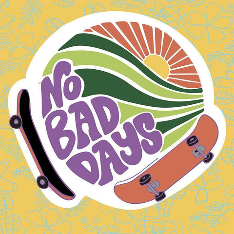 No Bad Days Black Ornate Wood Framed Art Print with Double Matting by Rupp, Mariah
