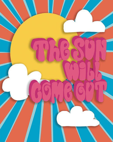 Sun   Black Ornate Wood Framed Art Print with Double Matting by Rupp, Mariah