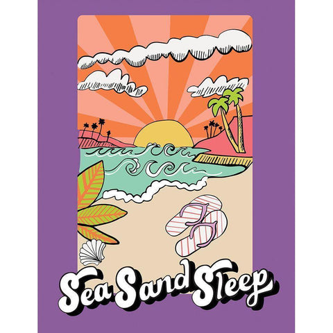 Sea Sand Gold Ornate Wood Framed Art Print with Double Matting by Rupp, Mariah