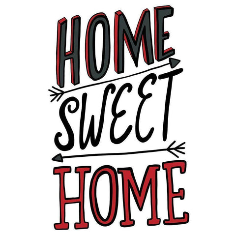 Home Sweet Home Gold Ornate Wood Framed Art Print with Double Matting by Rupp, Mariah