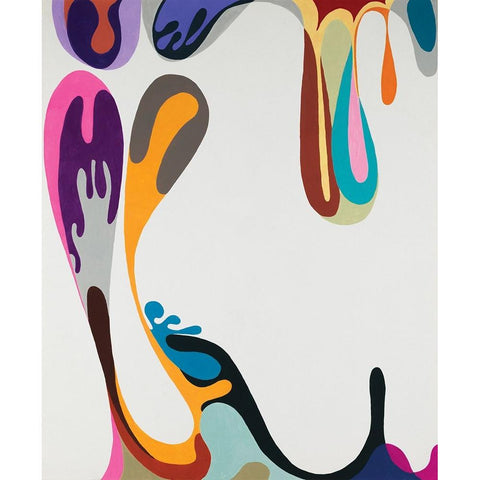 Islands Black Modern Wood Framed Art Print with Double Matting by Zinn, Mary