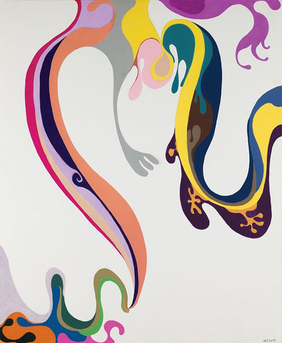 Hanging Heart Black Ornate Wood Framed Art Print with Double Matting by Zinn, Mary