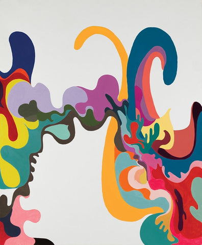 Ripcurl White Modern Wood Framed Art Print with Double Matting by Zinn, Mary