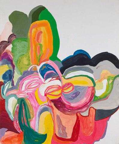 Future Flower White Modern Wood Framed Art Print with Double Matting by Zinn, Mary