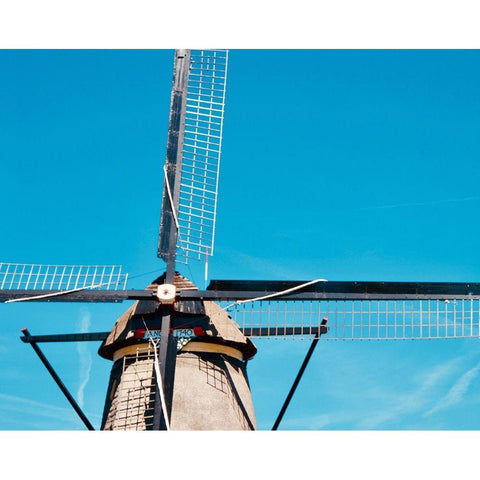 Windmill III White Modern Wood Framed Art Print by Singleton, Ashley