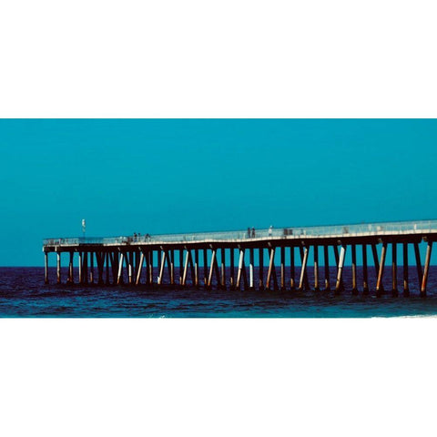 Pier Pressure White Modern Wood Framed Art Print by Singleton, Ashley
