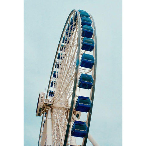 Day Ride White Modern Wood Framed Art Print by Singleton, Ashley