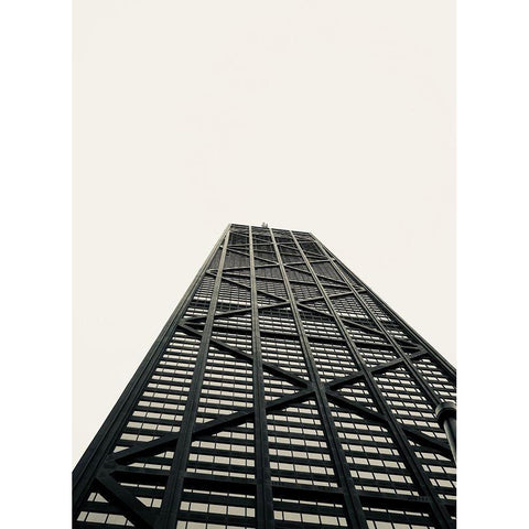 Sky View Black Modern Wood Framed Art Print with Double Matting by Singleton, Ashley