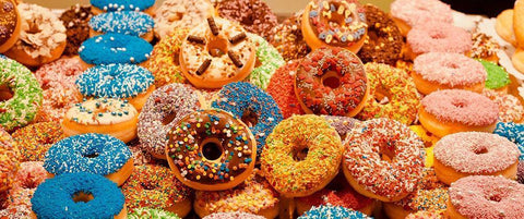 Donut Forget Me Black Ornate Wood Framed Art Print with Double Matting by Singleton, Ashley