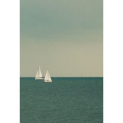 Sail Away Black Modern Wood Framed Art Print by Singleton, Ashley