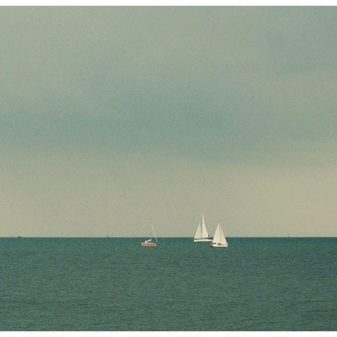 Horizon Line II Black Modern Wood Framed Art Print by Singleton, Ashley