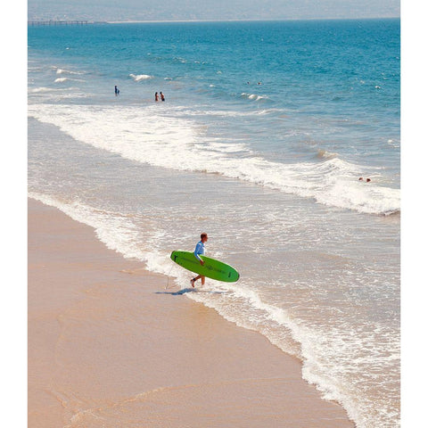 Called to Surf White Modern Wood Framed Art Print by Singleton, Ashley