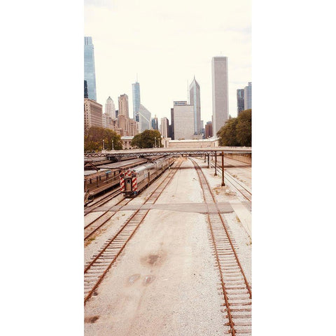 Cityscape II Black Modern Wood Framed Art Print with Double Matting by Singleton, Ashley