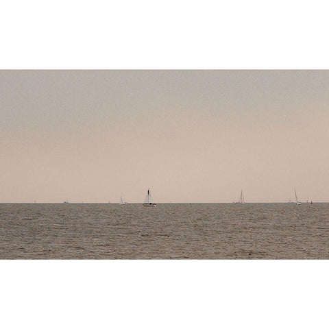 Horizon Line III Black Modern Wood Framed Art Print by Singleton, Ashley