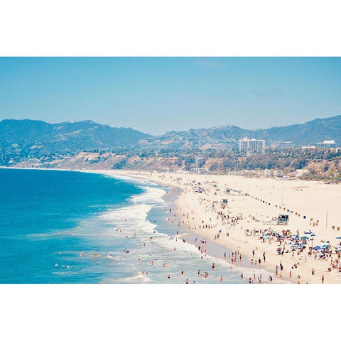 Beach Days III Black Modern Wood Framed Art Print by Singleton, Ashley