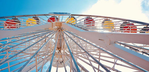 Carnival Fun II Black Ornate Wood Framed Art Print with Double Matting by Singleton, Ashley