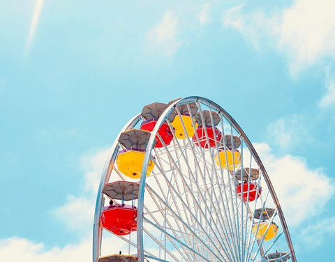 Carnival Fun Black Ornate Wood Framed Art Print with Double Matting by Singleton, Ashley