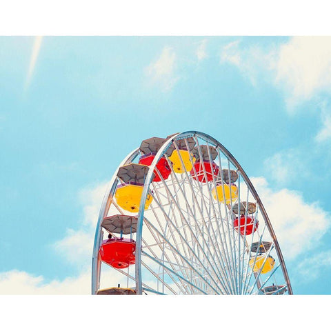 Carnival Fun Black Modern Wood Framed Art Print by Singleton, Ashley