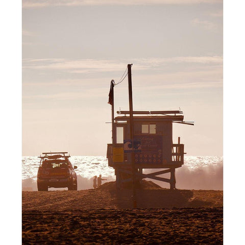 Guard Shack Black Modern Wood Framed Art Print with Double Matting by Singleton, Ashley