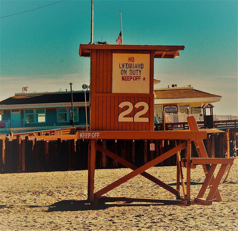 Guard Shack 22 Black Ornate Wood Framed Art Print with Double Matting by Singleton, Ashley