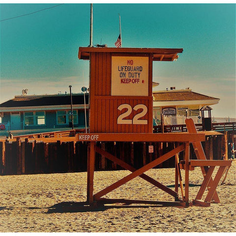 Guard Shack 22 Gold Ornate Wood Framed Art Print with Double Matting by Singleton, Ashley
