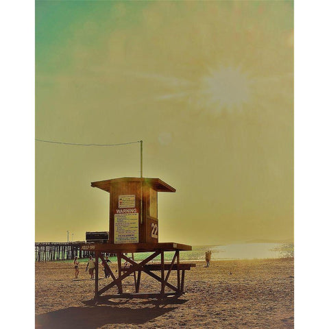 Guard Shack 22 III Black Modern Wood Framed Art Print with Double Matting by Singleton, Ashley