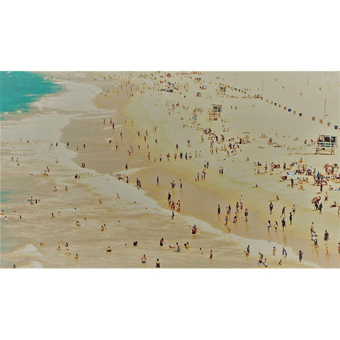 Beach I Gold Ornate Wood Framed Art Print with Double Matting by Singleton, Ashley