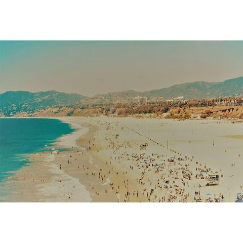 Beach II White Modern Wood Framed Art Print by Singleton, Ashley