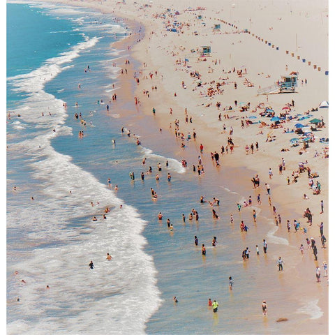 Beach III Black Modern Wood Framed Art Print with Double Matting by Singleton, Ashley