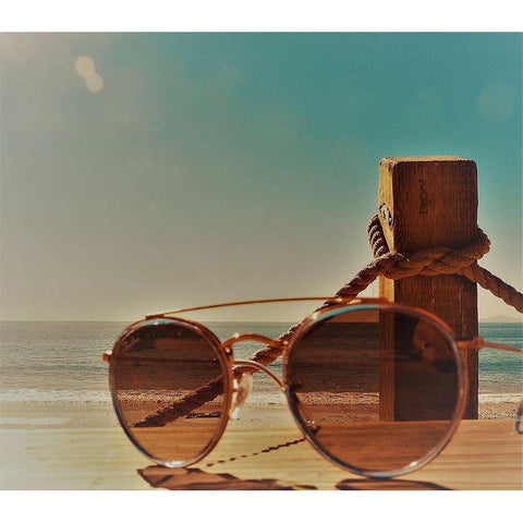 Shades V White Modern Wood Framed Art Print by Singleton, Ashley
