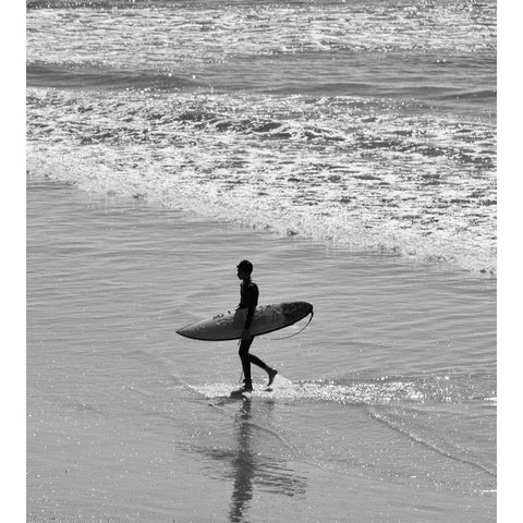 Endless Surfer II White Modern Wood Framed Art Print by Singleton, Ashley