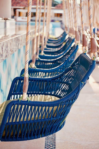 Swingers Black Ornate Wood Framed Art Print with Double Matting by Singleton, Ashley