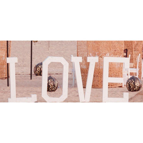 Love White Modern Wood Framed Art Print by Singleton, Ashley